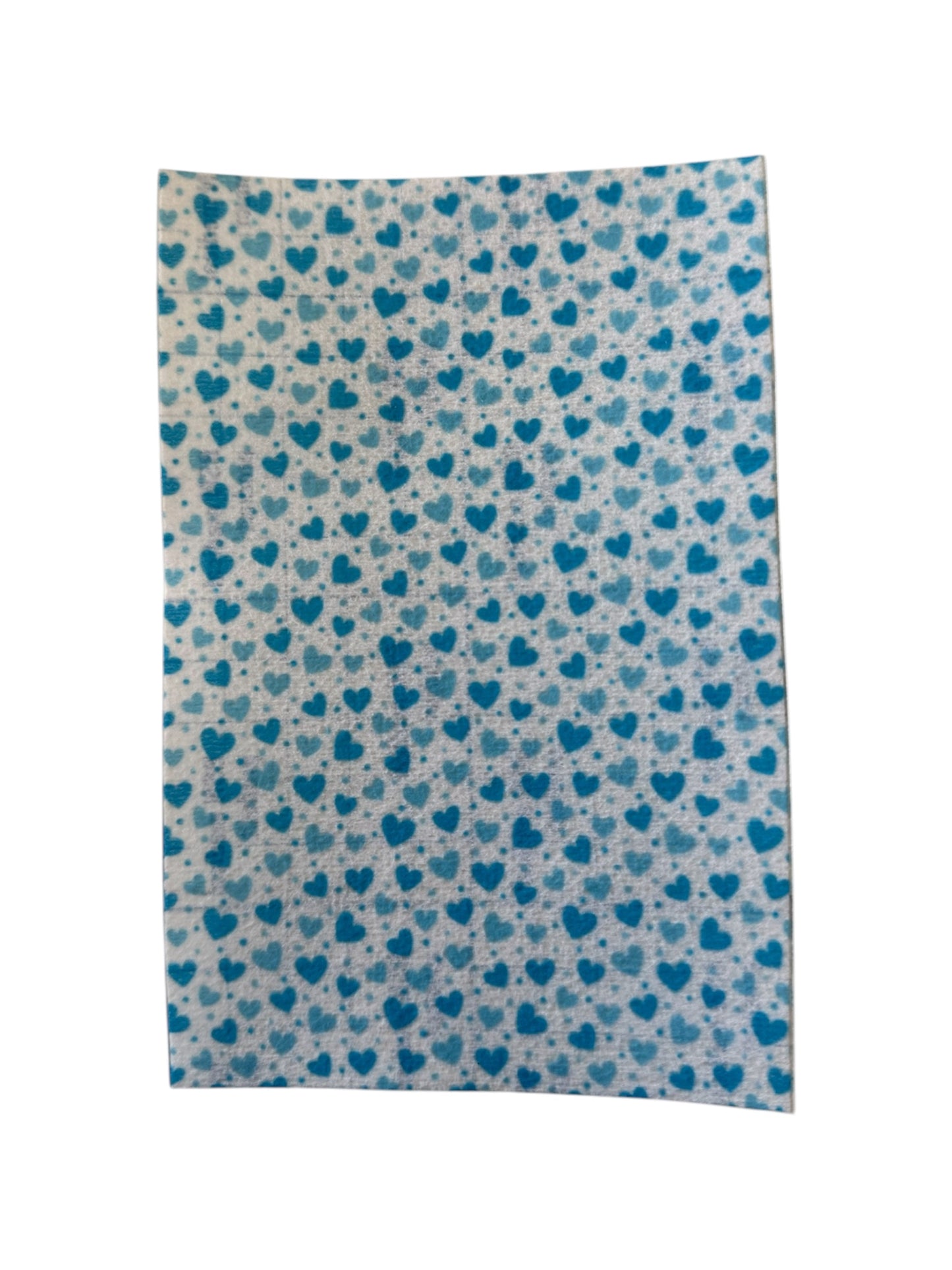 Sonde pleister, hartjes blauw.