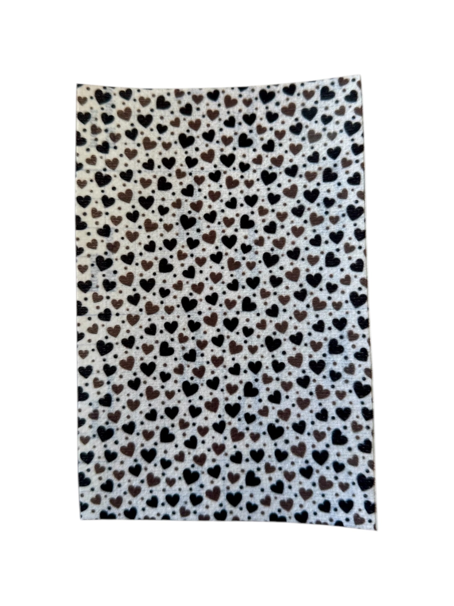 Sonde pleister, hartjes zwart.