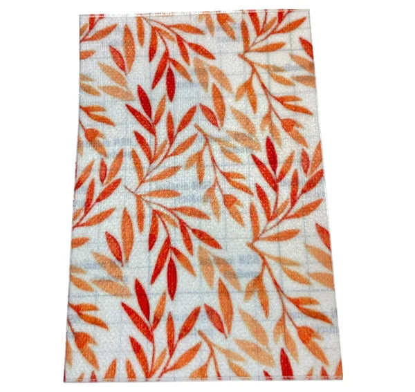 Sonde pleister, herfstbladeren rood.