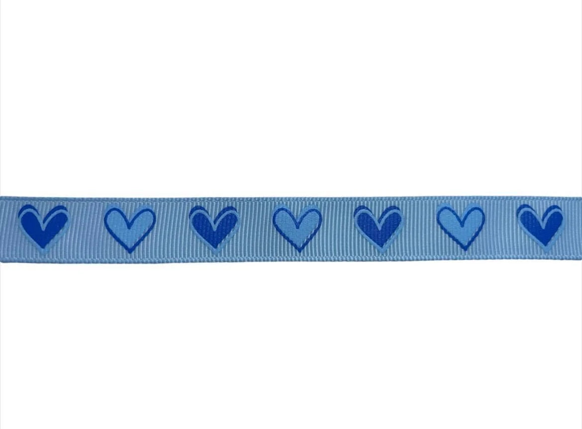 Sonde clip, hartjes blauw.