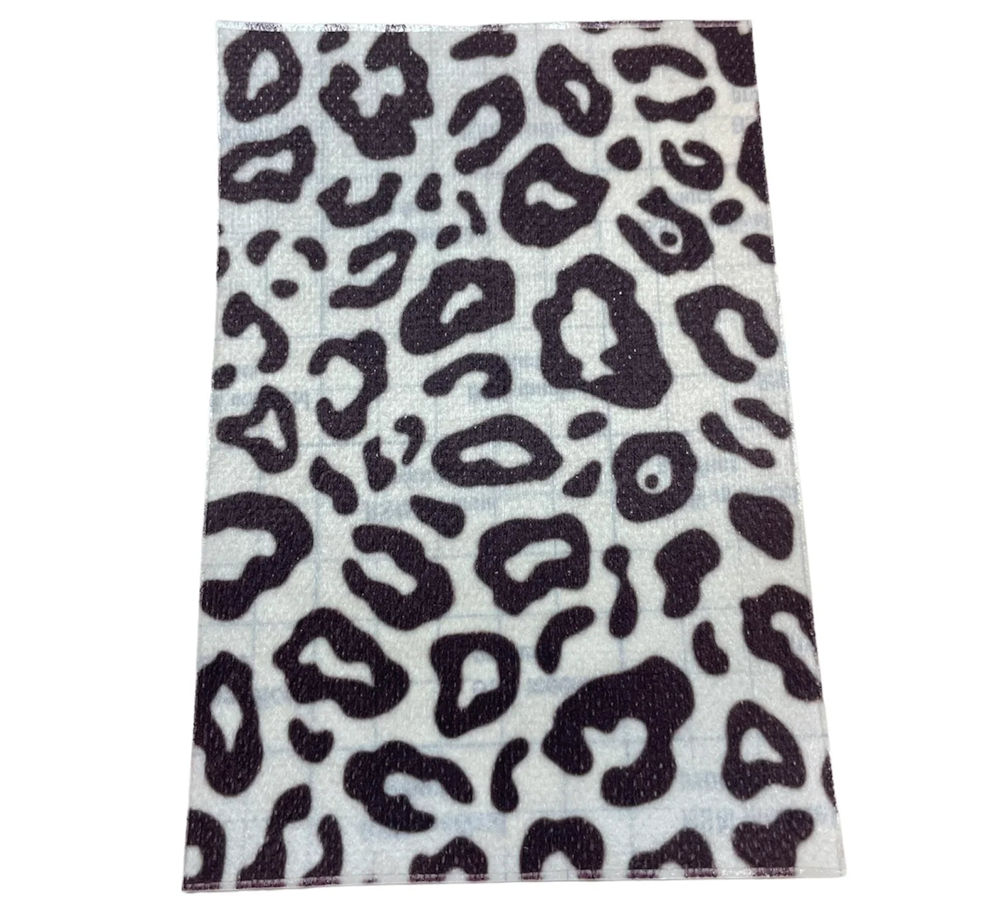 Sonde pleister, panterprint zwart wit.