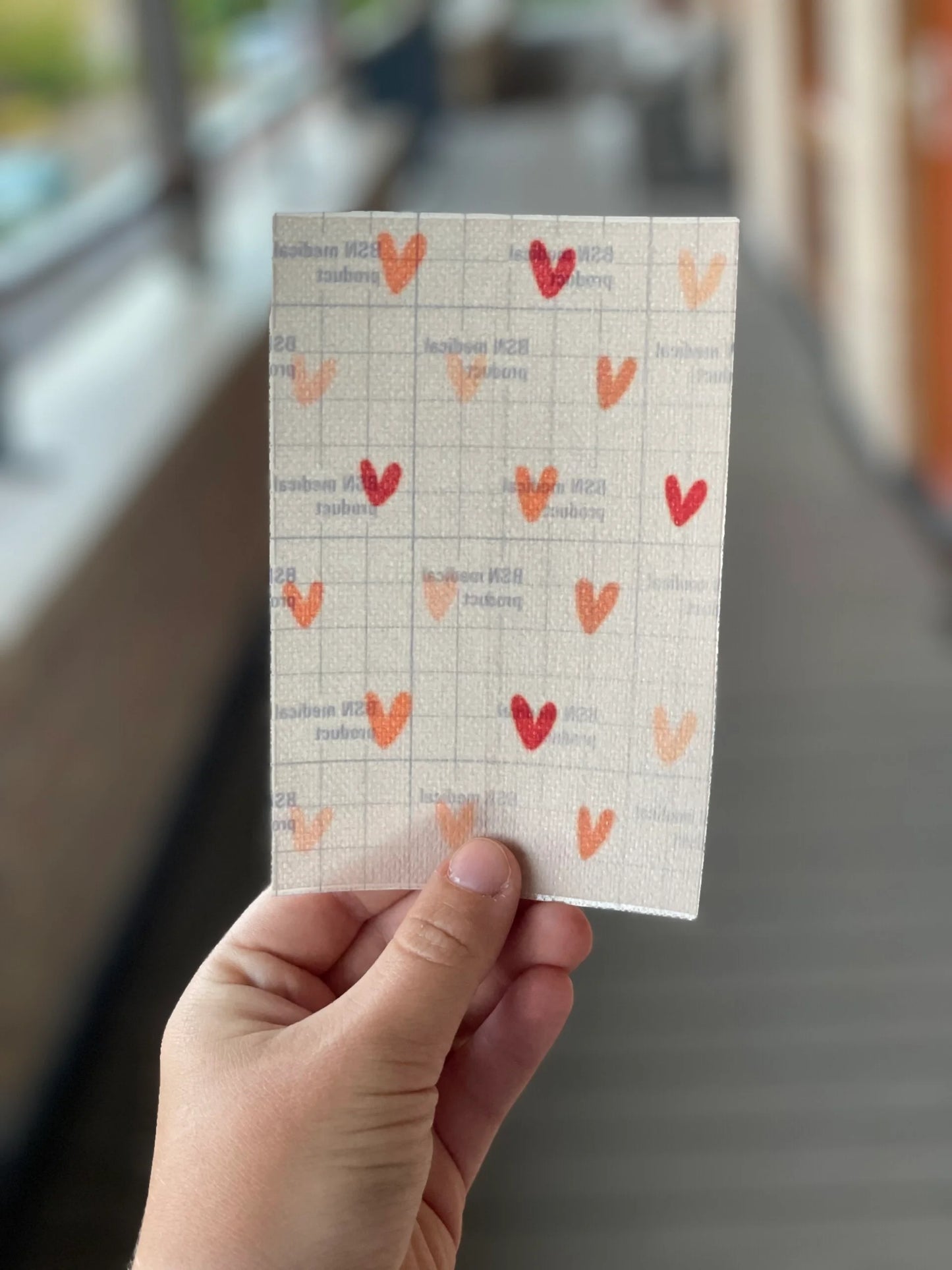 Sonde pleister, hartjes nude.