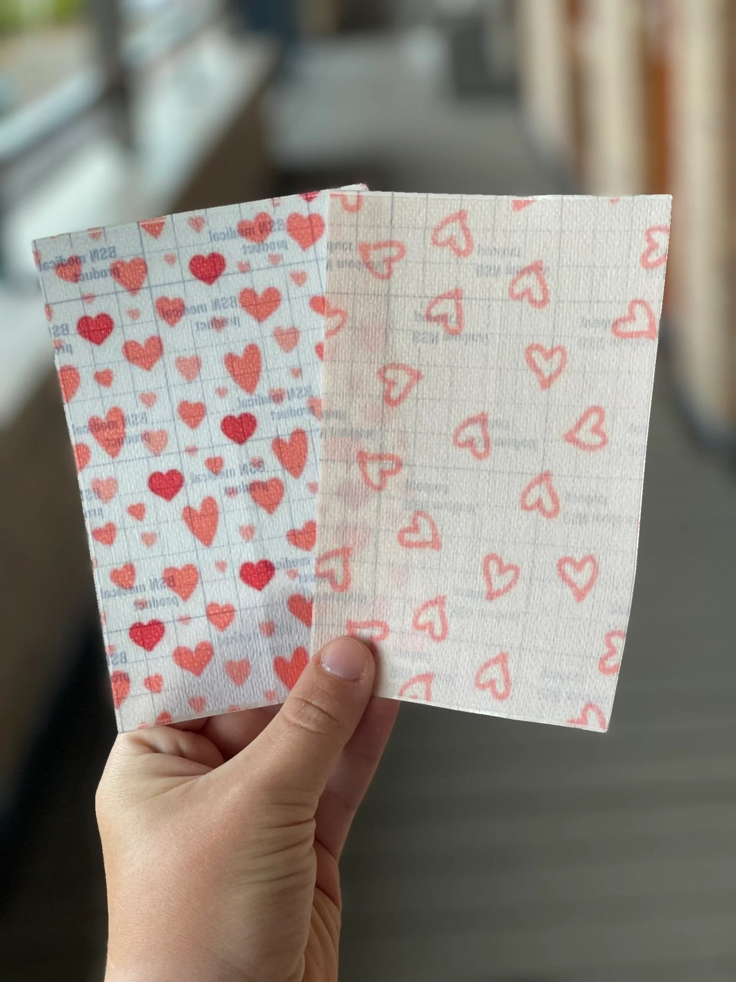 Sonde pleister, hartjes.