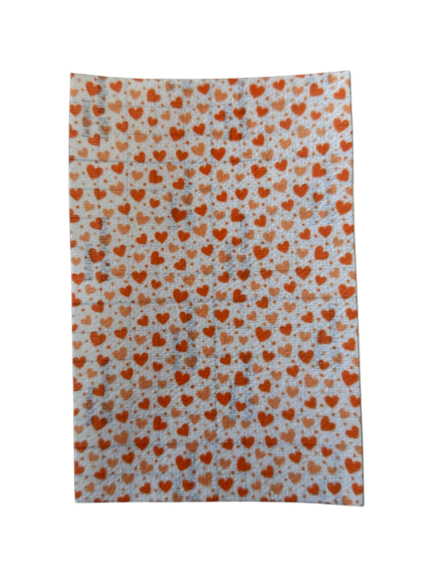 Sonde pleister, hartjes oranje.