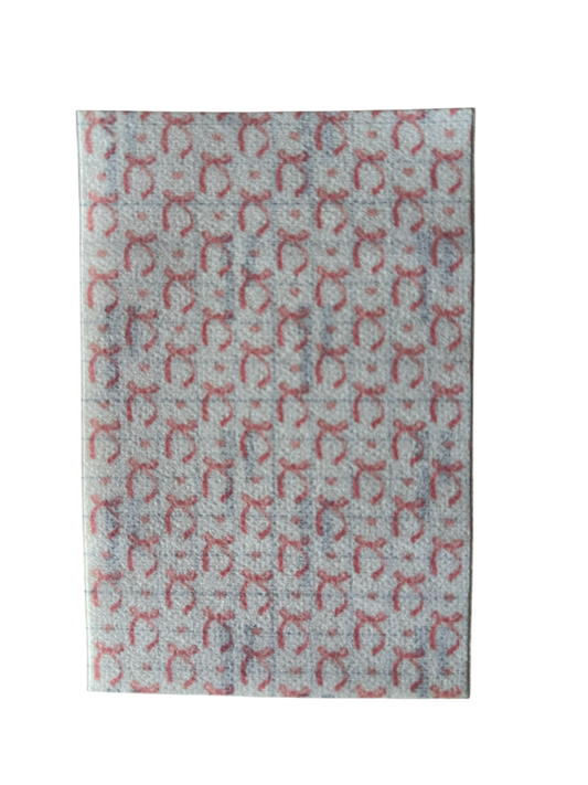 Sonde pleister, strikjes.