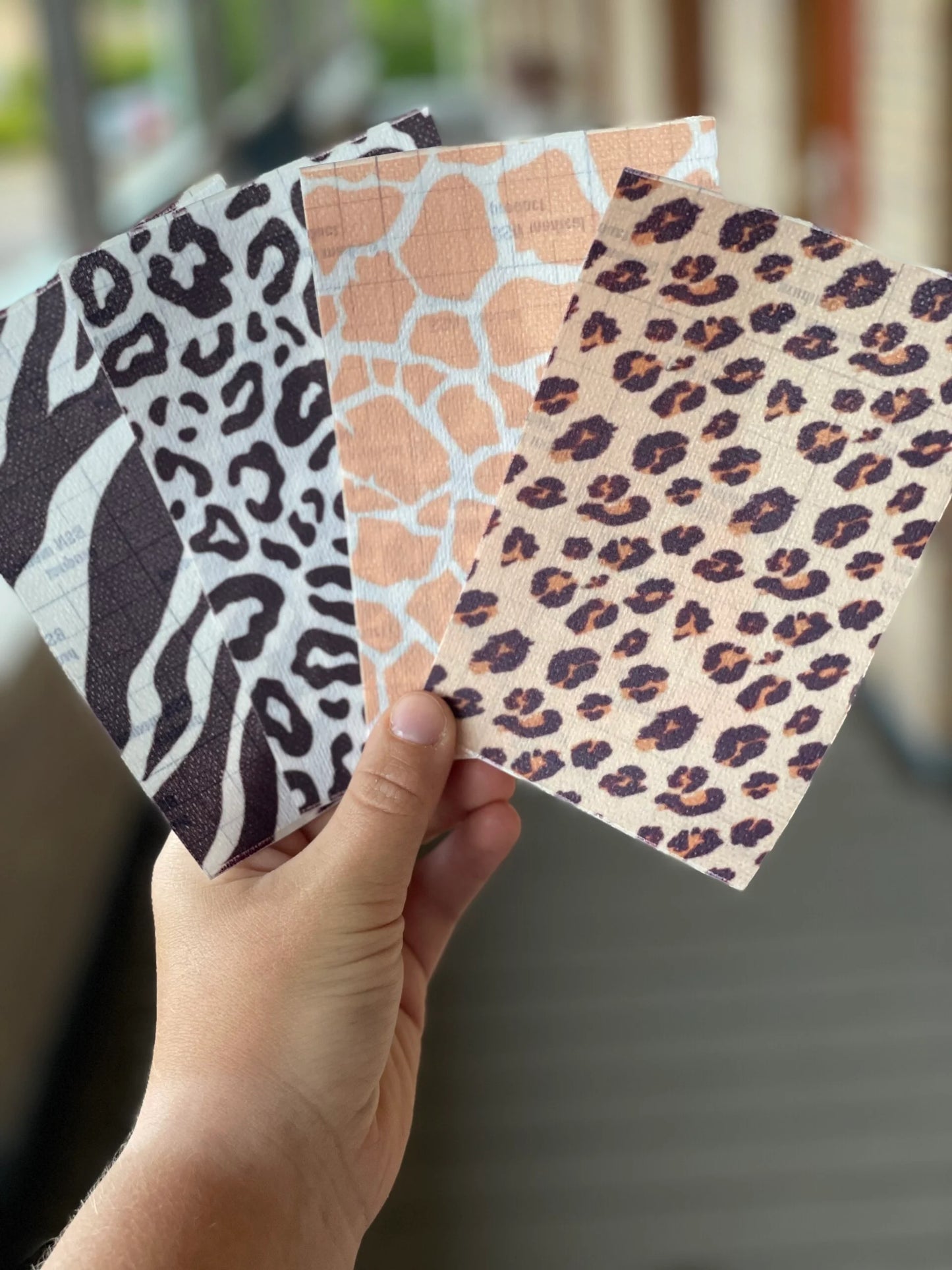 Sonde pleister, giraffe print.